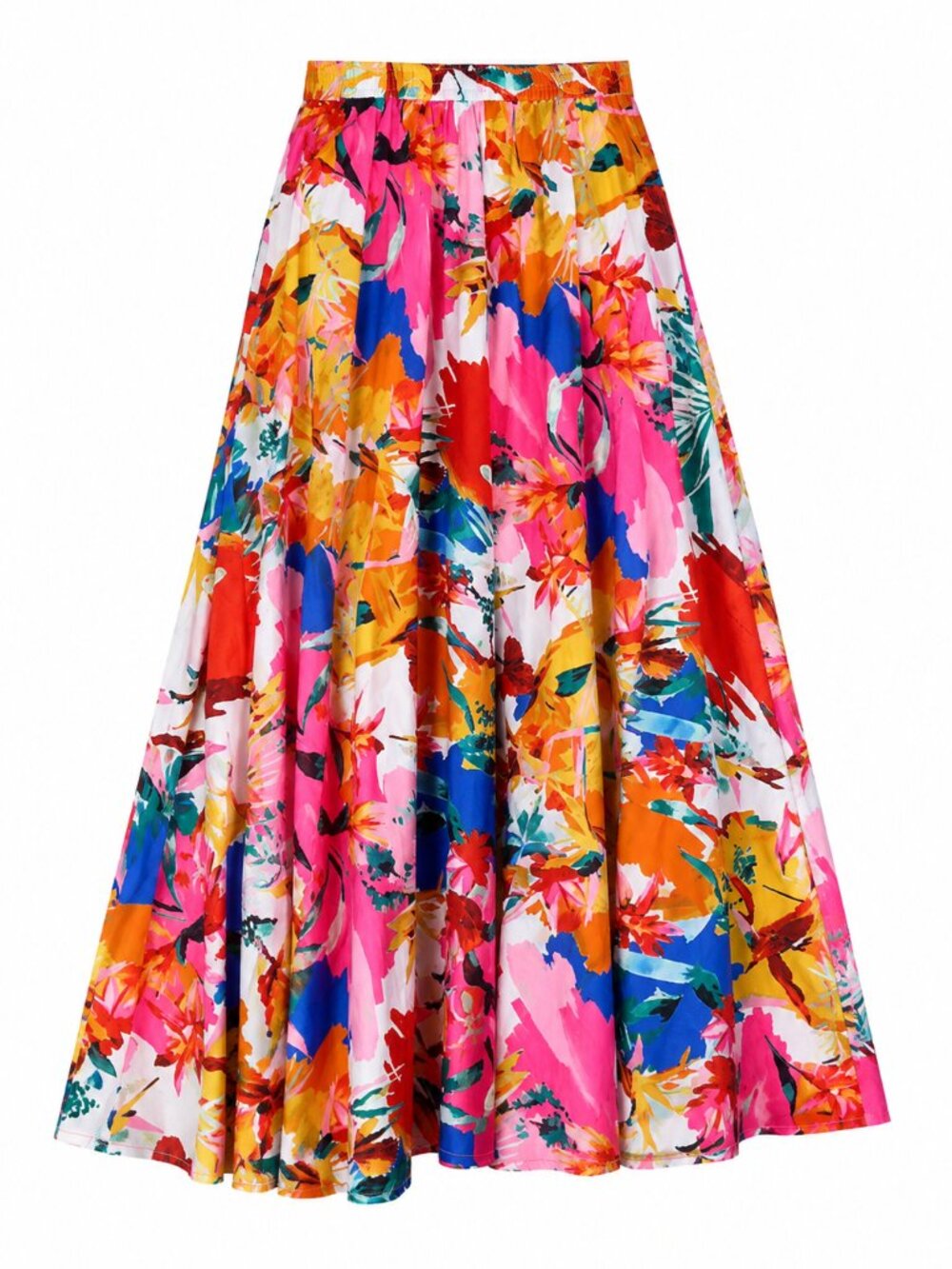 Multicolor Full Circle Skirt
